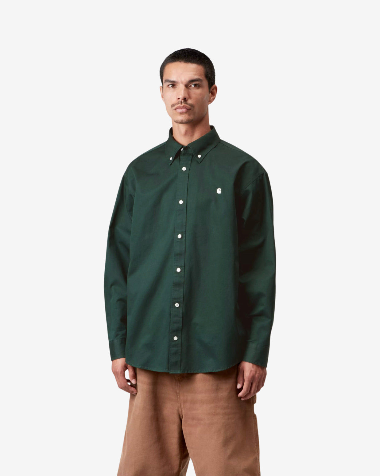 L/S OG MADISON SHIRT - DARK SCARAB