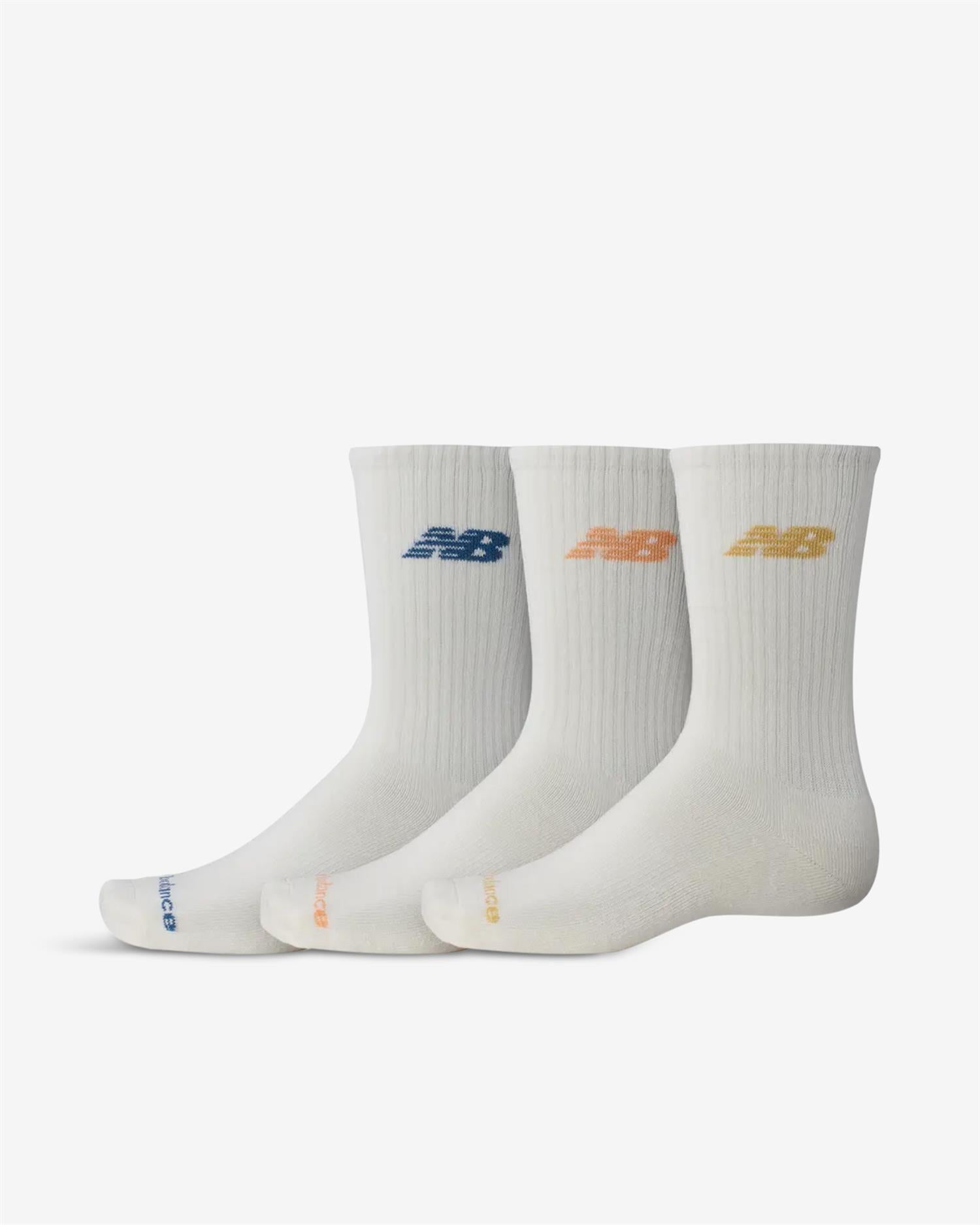 EVERYDAY 3-PACK CREW - CREAM/MULTI