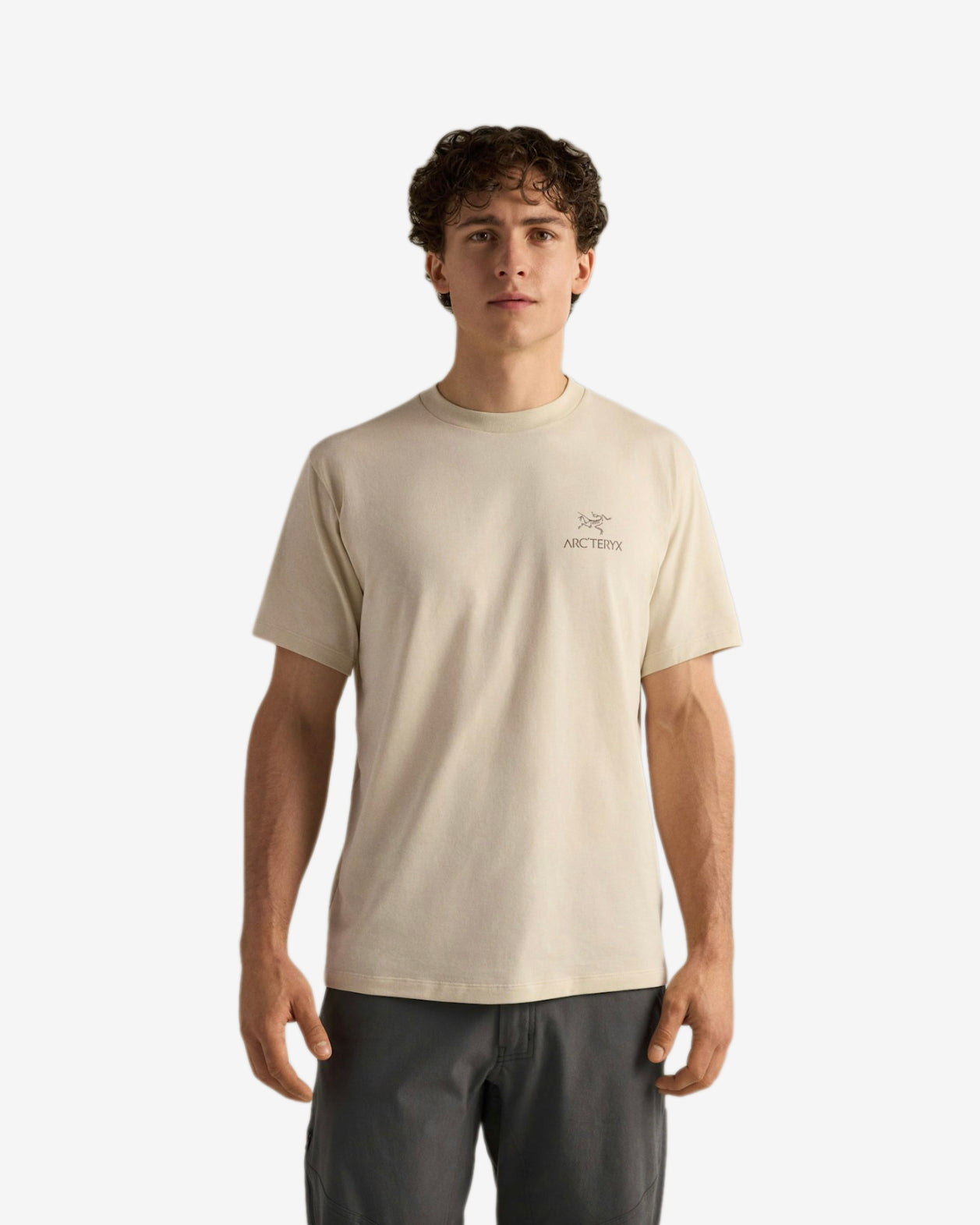 KRAGG SL COTTON BIRD WORD SS - SEA SALT/MONGOOSE