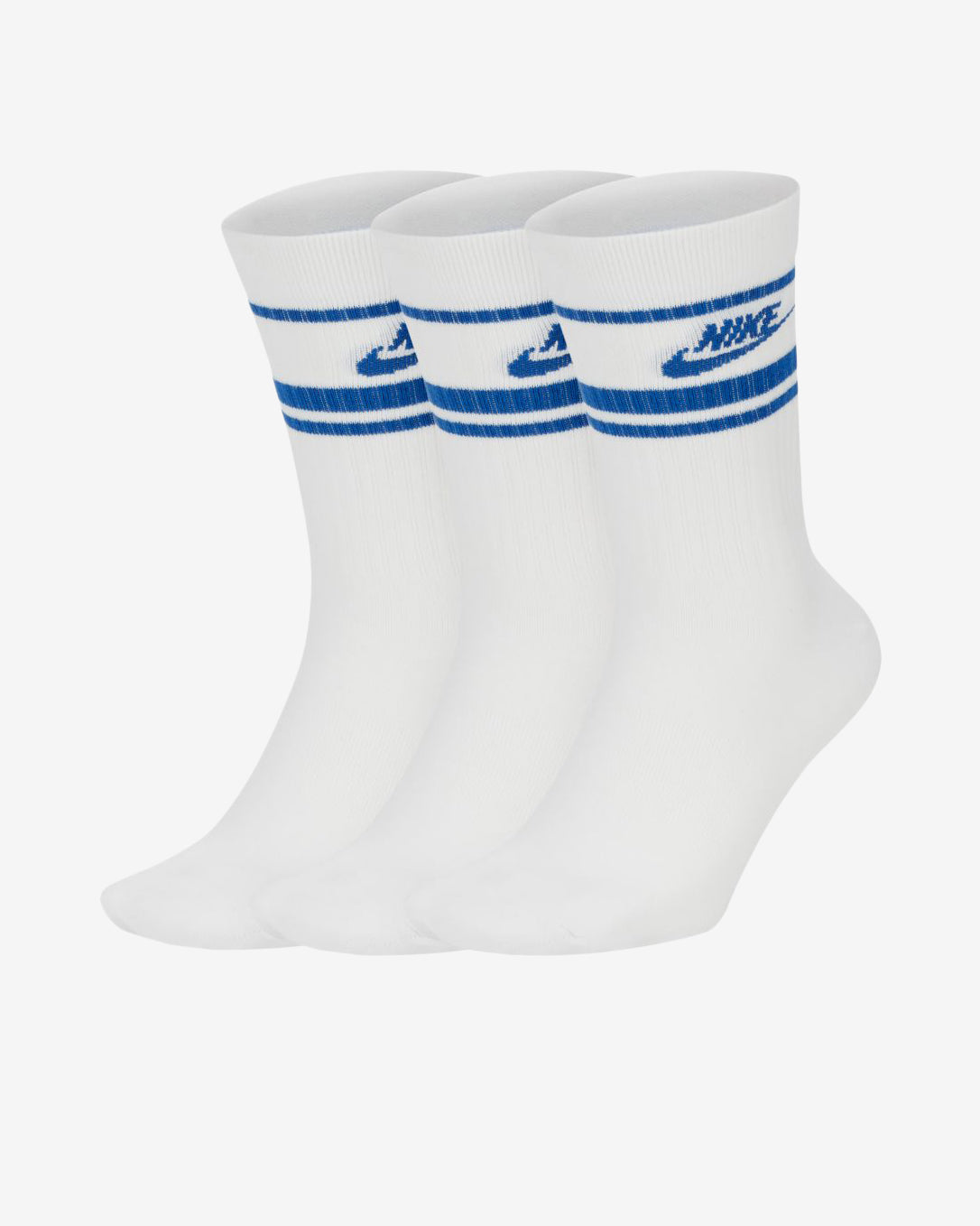 CREW SOCKS - WHITE/BLUE