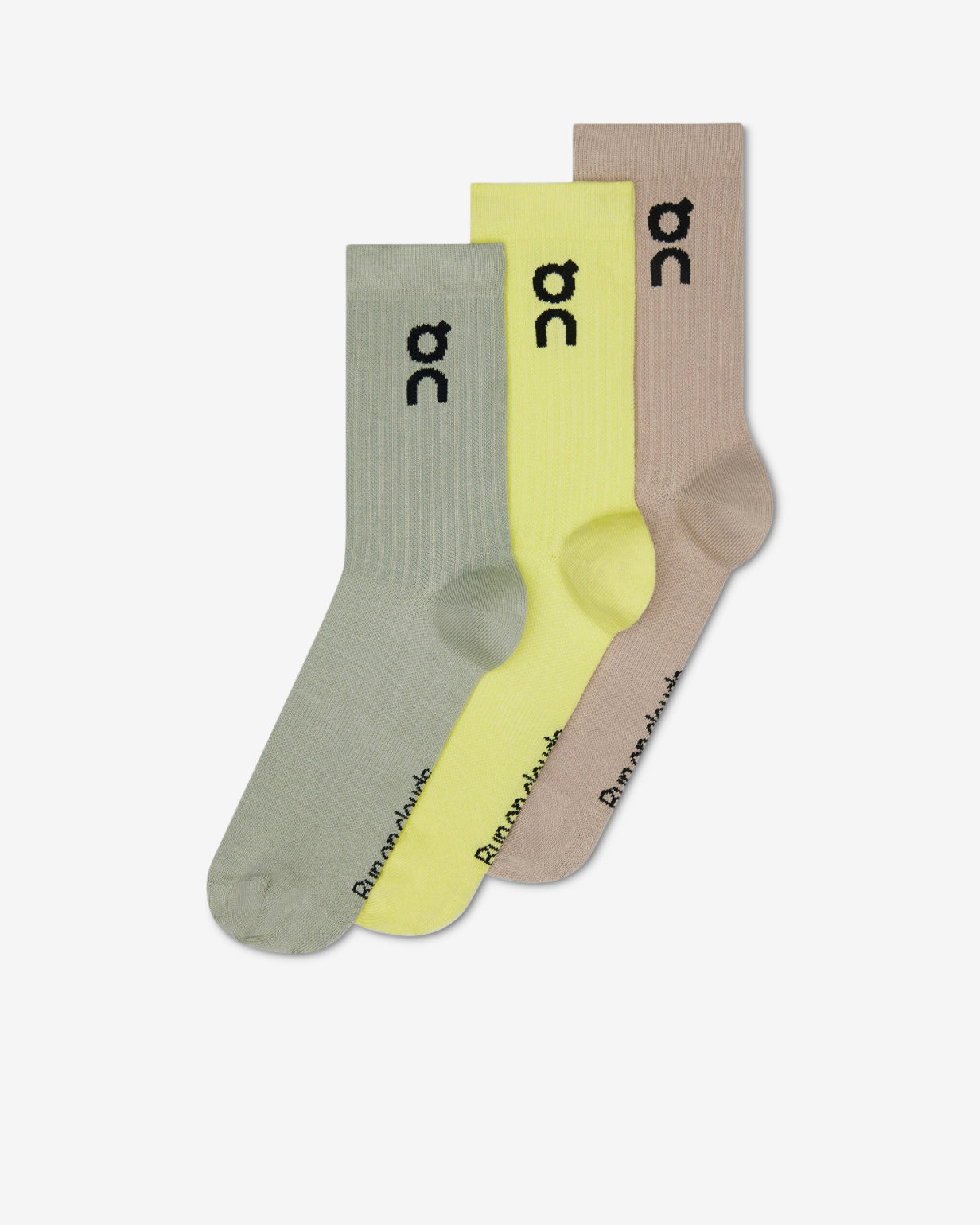 LOGO SOCKS HIGH 3P - LEMONADE/TIN