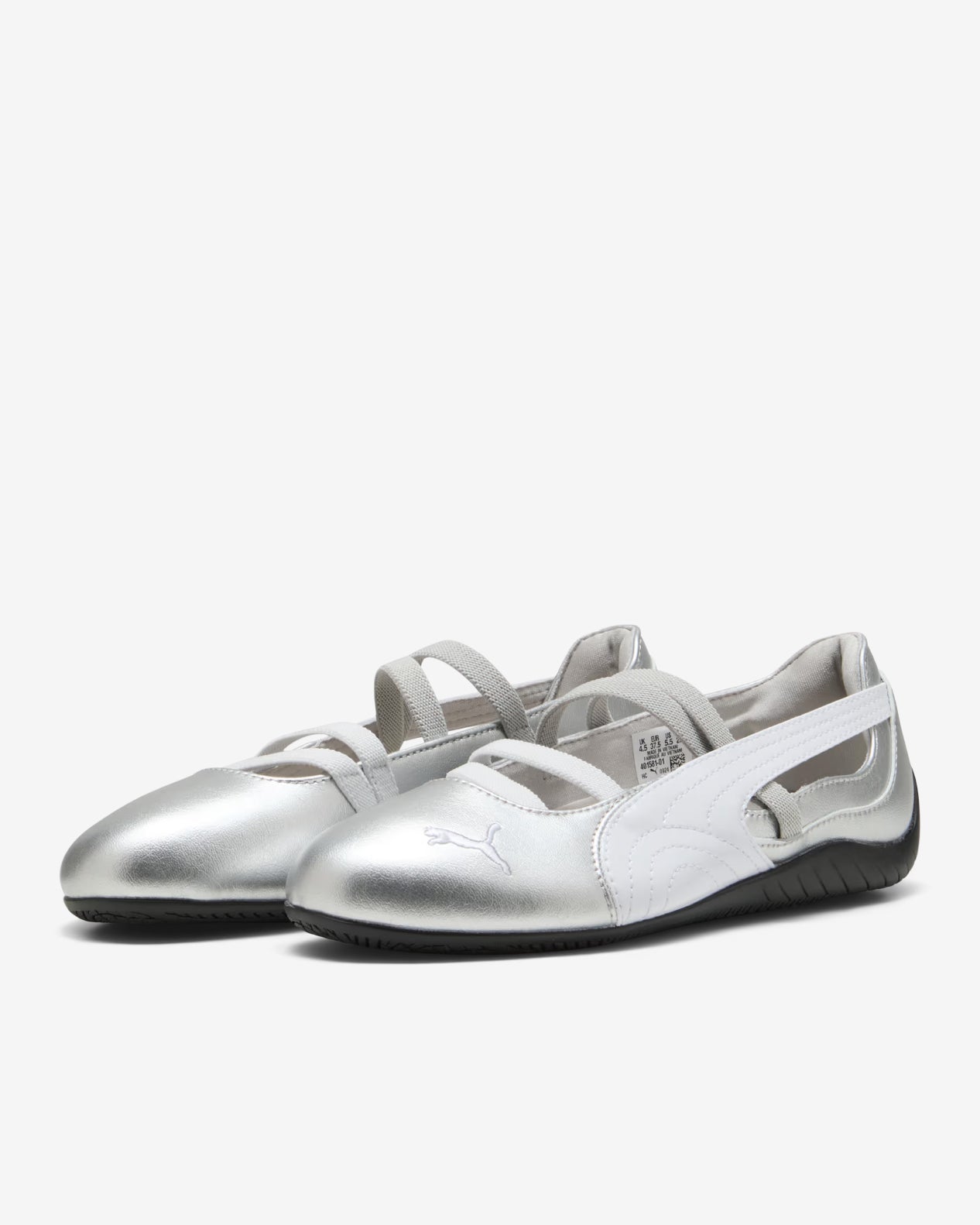 SPEEDCAT BALLET METALLIC - SILVER/WHITE