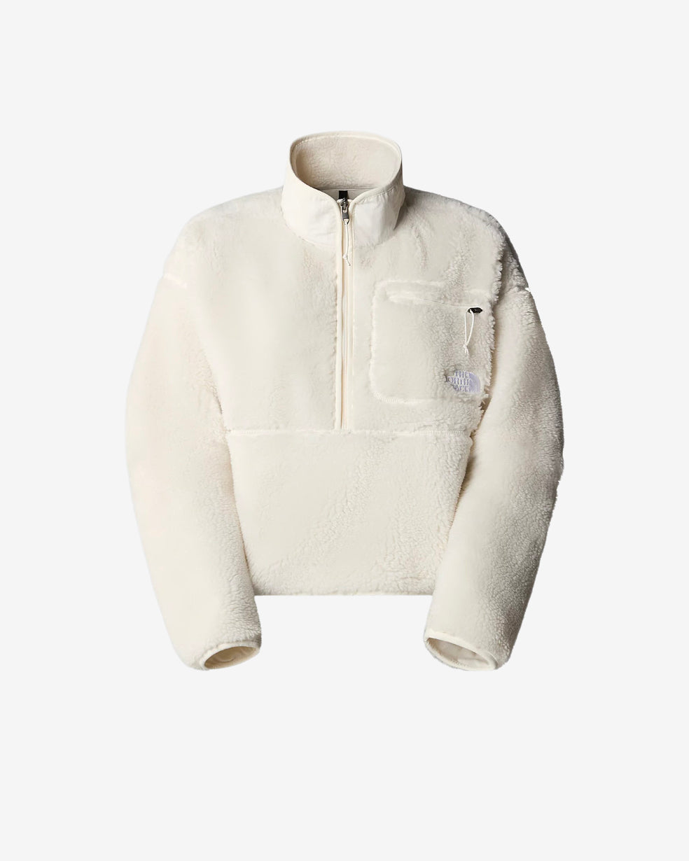 W EXTREME PILE PULLOVER - WHITE DUNE