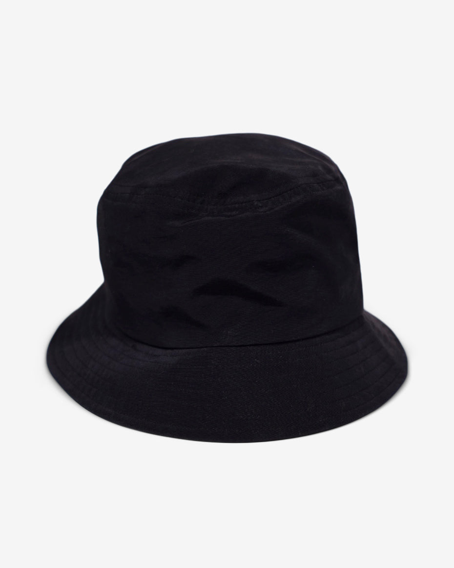 LOGO BUCKET HAT - BLACK