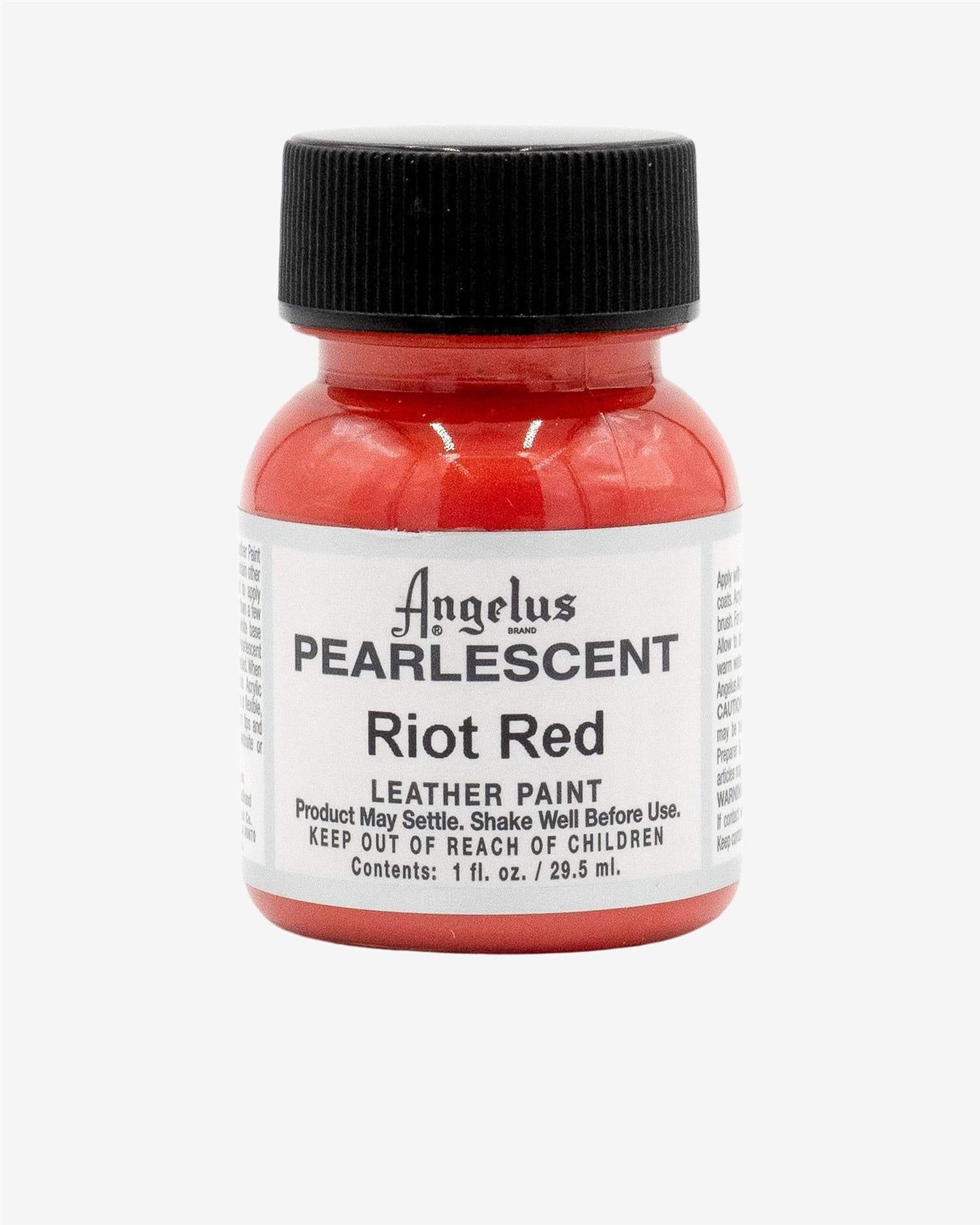 PEARLESCENT LEATHER PAINT - RIOT RED