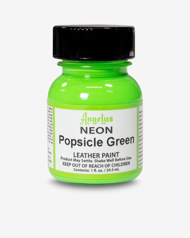 NEON LEATHER PAINT - POPSICLE GREEN
