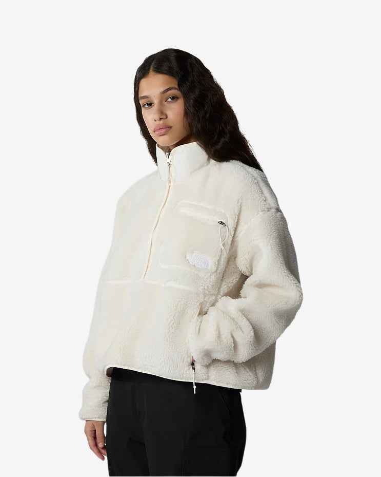 W EXTREME PILE PULLOVER - WHITE DUNE